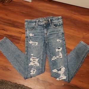 American Eagle ripped/patched Size: 0
